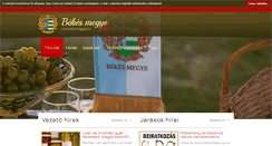Desktop Screenshot of bekesmegye.com